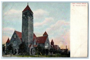 c1910 St. Thomas Church Chapel Exterior Building Ann Arbor Michigan MI Postcard