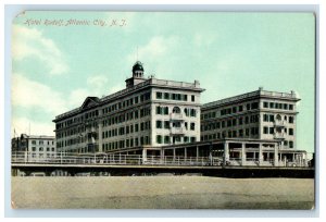 c1910's Hotel Rudolf Building Boardwalk Atlantic City New Jersey NJ Postcard