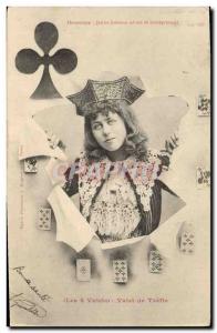 Old Postcard Folklore Cartomancie Clairvoyance Horoscope The 4 Jacks Jack of ...