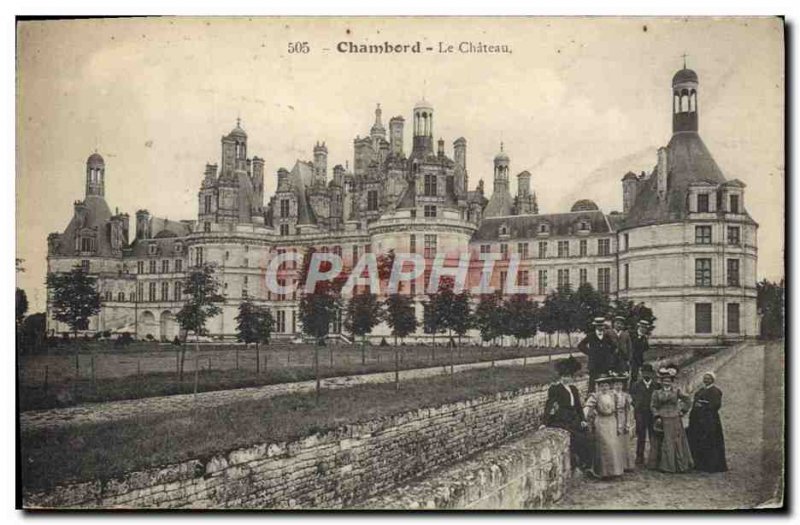 Old Postcard Chateau Chambord (animated)
