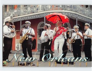 Postcard Second Line Jazz Band New Orleans Louisiana USA