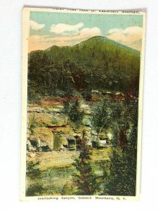 Vintage Postcard Raazerskill overlooking Canyon Catskill Mountain NY New York