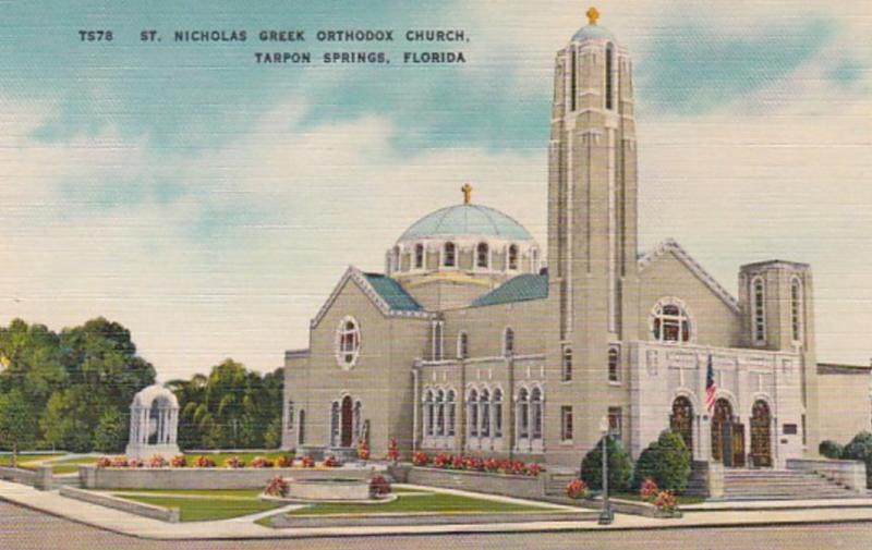 Florida Tarpon Springs St Nicholas Greek Orthodox Church 1954