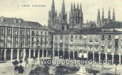 Plaza Mayor, Burgos Spain Tarjeta Postal Unused 