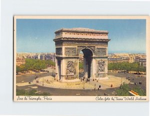 Postcard Arc de Triomphe, Paris, France