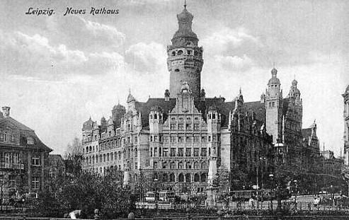 Germany - Leipzig, Nuees Rathaus (New Town Hall)  