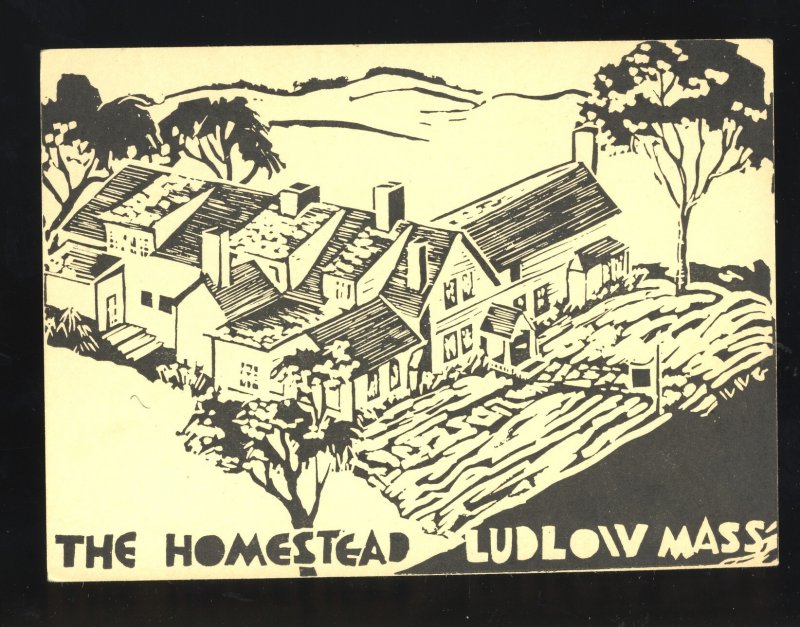 Ludlow, Massachusetts/MA/Mass Postcard, The Homestead Inn