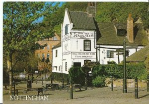 Nottinghamshire Postcard - Ye Olde Trip to Jerusalem Inn - Nottingham  AB227