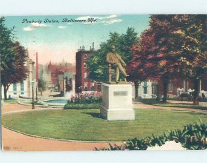 Divided-back MONUMENT SCENE Baltimore Maryland MD AE7985