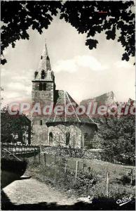 Postcard Old Clelles (Isere) alt 820 m Church (Historic Monument) and the Mon...