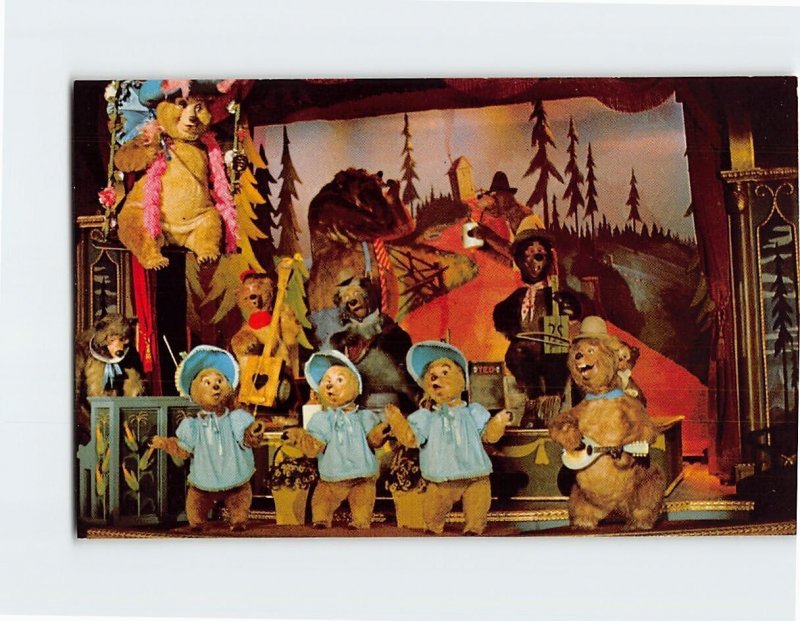 Postcard The Country Bear Jamboree Grizzly Hall Disney World Florida USA