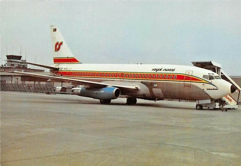 Airline Postcards  Royal Swazi Boeing 737-244 3D-ADA  c/n/sn  19708-87 