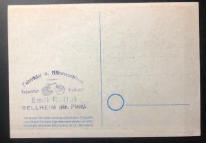 Mint Germany Picture Postcard Advertising Triumph Bicycles