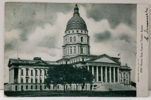 Kansas State Capitol Topeka Kansas 1906 to Philadelphia Postcard E16