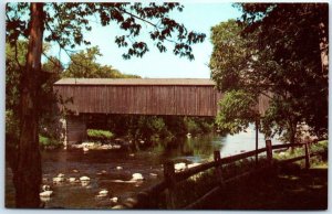 Postcard - Low's Bridge - Sangerville, Maine