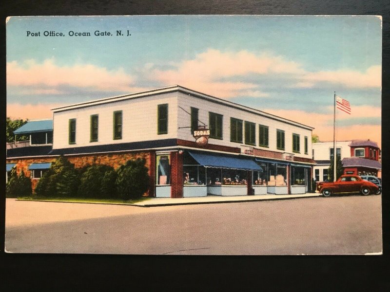 Vintage Postcard 1930-1950 Post Office Ocean Gate New Jersey