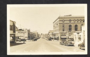 RPPC PORT ARTHUR WASHINGTON DOWNTOWN STREET SCENE REAL PHOTO POSTCARD