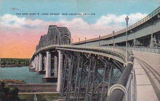 Louisiana New Orleans New Huey P Long Bridge 1936