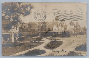 PINEHURST NC HOLLY INN ANTIQUE REAL PHOTO POSTCARD RPPC