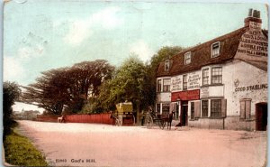1910s Gad's Hill Kent UK Horse & Buggy Postcard