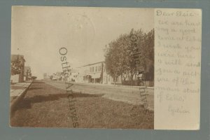 Echo MINNESOTA RPPC 1906 MAIN STREET nr Redwood Falls Granite Falls Wood Lake