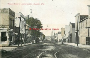 WI, Oshkosh, Wisconsin, Oregon Street, Looking North, Business Section