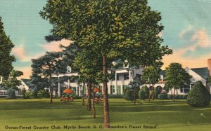 Vintage Postcard 1941 Ocean-Forest Country Club Myrtle Beach South Carolina SC