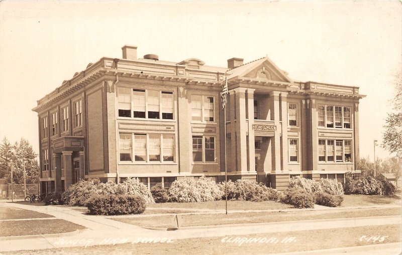 J53/ Clarinda Iowa RPPC Postcard c1930s Junior High School 66