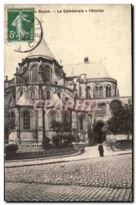 Old Postcard The Cathedral Noyon I & # 39Abside