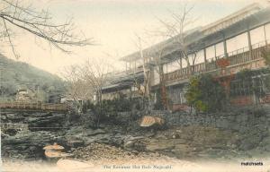 C-1905 Japan Karuruse Hot Bath NAGASAKI Hand Colored postcard 6025