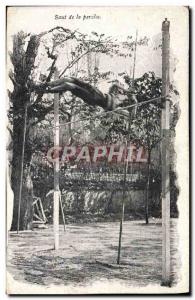 Old Postcard Athletics Jumping perch