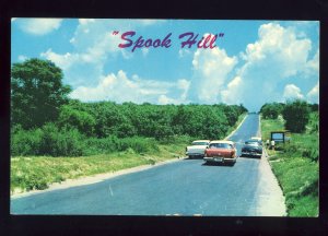 Lake Wales, Florida/FL Postcard,  Spook Hil, 1950's Cars