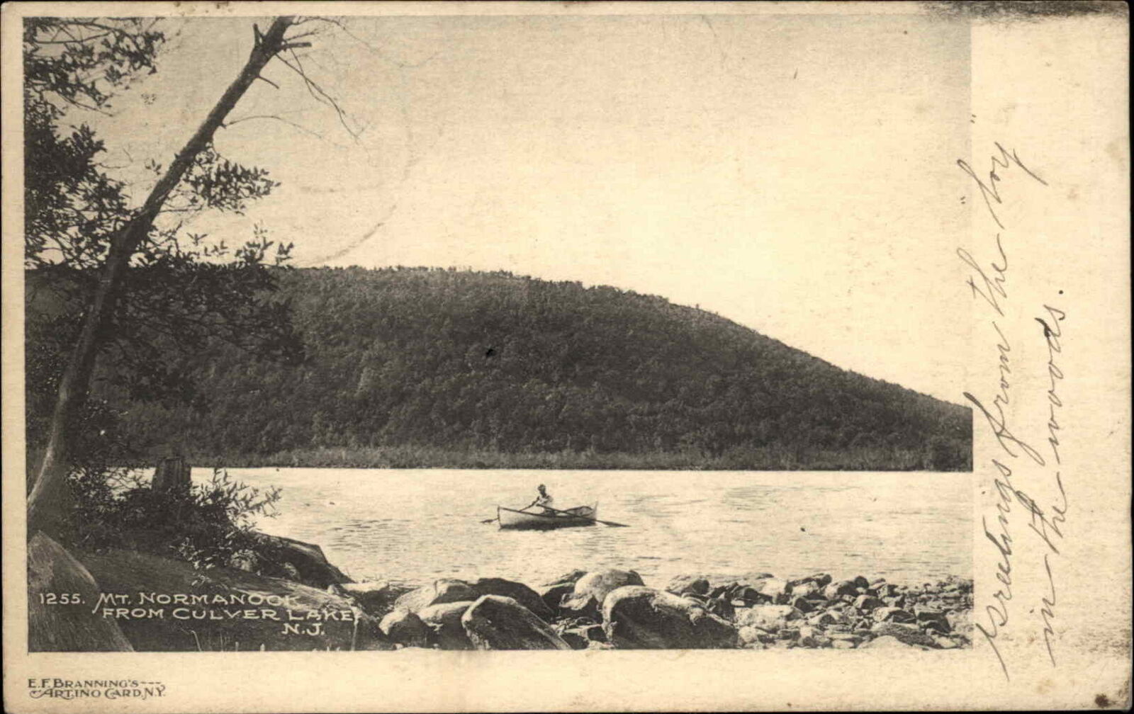 Culver Lake New Jersey NJ Mt. Normanook c1905 Vintage Postcard United