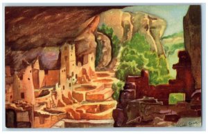 c1948 Cliff Palace Speaker Chief Tower Paul Coze Mesa Verde Colorado CO Postcard