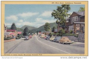 Entrance To Great Smorky Mounhtains National Park Main Street Gatlinburg Tenn...