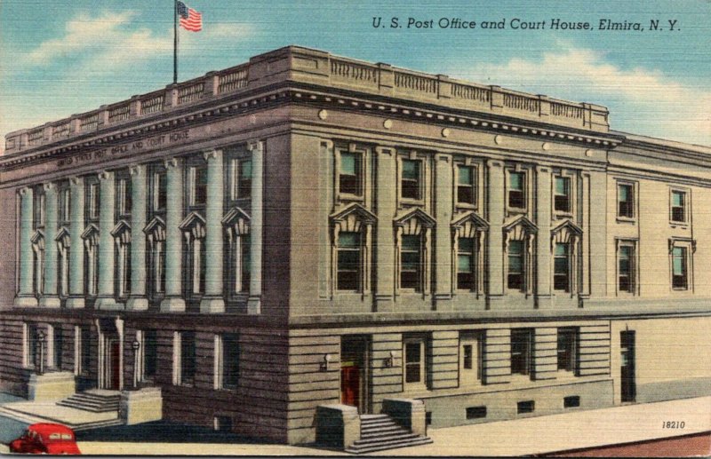 New York Elmira Post Office and Court House 1952