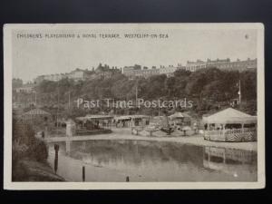 Essex Westcliff on Sea CHILDREN'S PLAYGROUND, FAIR & ROYAL TERRACE, Old Postcard