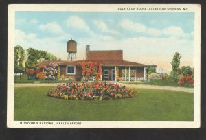 EXCELSIOR SPRINGS MISSOUIRI GOLF CLUB HOUSE WATER TOWER VINTAGE POSTCARD