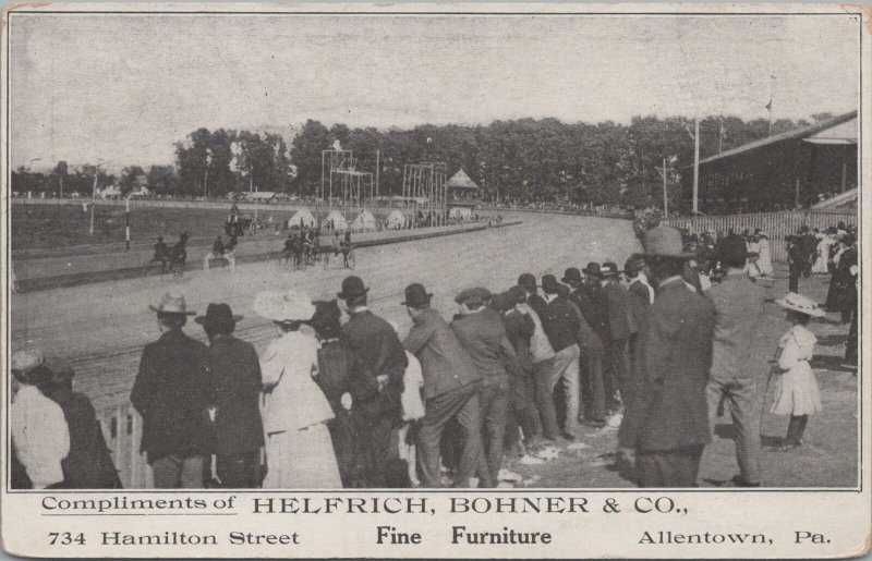 Postcard Allentown Fair Compliments Helfrich Bohner & Co Allentown PA