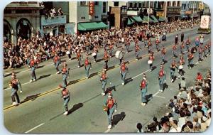 HOLLAND, Michigan MI   Parade ~ High School DUTCHMAN MARCHING BAND    Postcard