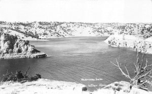 RPPC GUERNSAY LAKE WYOMING REAL PHOTO POSTCARD (c. 1940s)