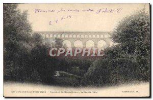 Old Postcard Environs of Aix en Provence Aqueduct Roquefavour Vallee de l'Arc