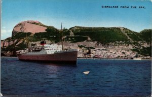 Gibraltar From The Bay Vintage Postcard C043