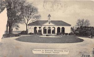 D92/ La Grange Georgia Ga Postcard 1937 Entrance to Municipal Swimming Pool 2