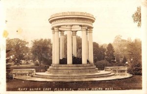 Mount Auburn Massachusetts Eddy Memorial Real Photo Antique Postcard KK1502