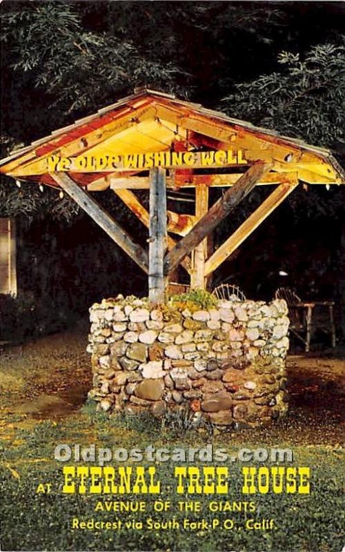 Ye Olde Wishing Well, Eternal Tree House Redcrest, California, USA Logging, T...