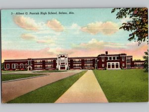 c1940 Albert G Parrish High School Selma Alabama AL Postcard