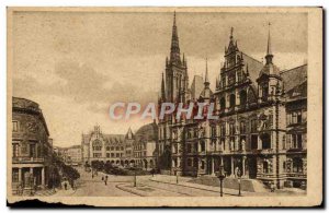 Old Postcard Wiesbaden Schlossplatz