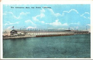 Postcard California San Diego The Submarine Base U.S. Navy E.C. Kropp 1920s V199