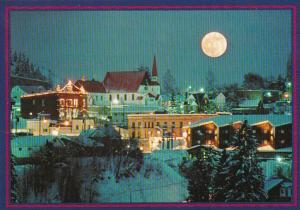 Canada British Columbia Rossland By Moonlight